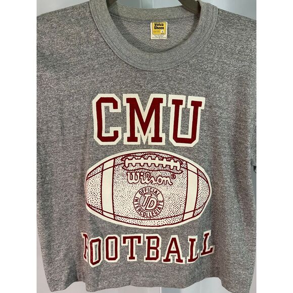 Vintage‎ 70/80s S Carnegie Mellon University Football Wilson Intercollegiate Tee - Picture 4 of 7